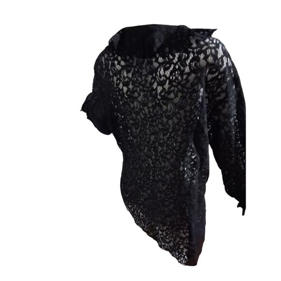 Y2k Vintage Chicos Whimsigoth Witchy Women's size XL Lace Vampire Fairygoth Top - Picture 6 of 10